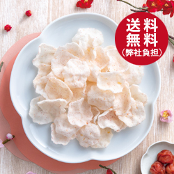 送料無料(弊社負担) お米でつくったふんわりチップス 梅味 専用箱/6袋入(1袋35g)